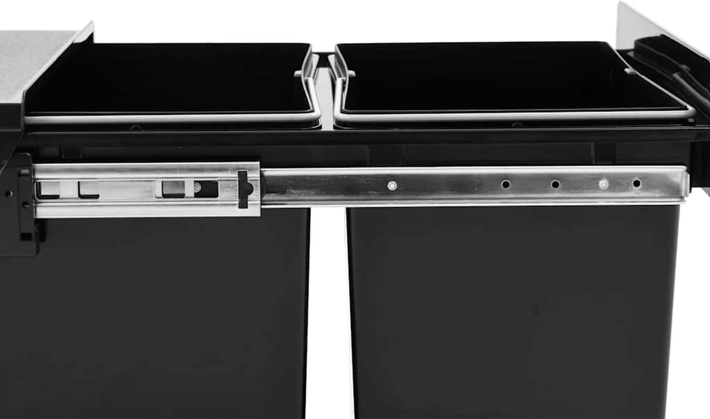 Ištraukiama virtuvės spintelės šiukšliadėžė, 36l, soft-close