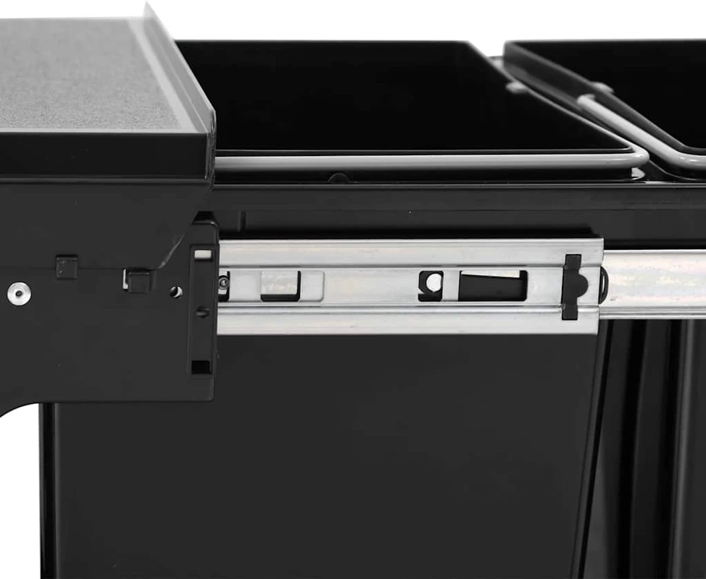 Ištraukiama virtuvės spintelės šiukšliadėžė, 48l, soft-close