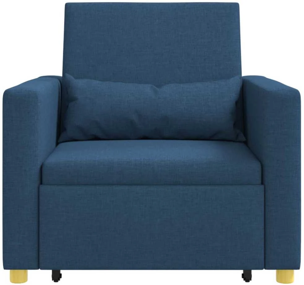 Ištraukiamas sofa-lova vienvietis Mėlyna 90 x 165 x 87 cm