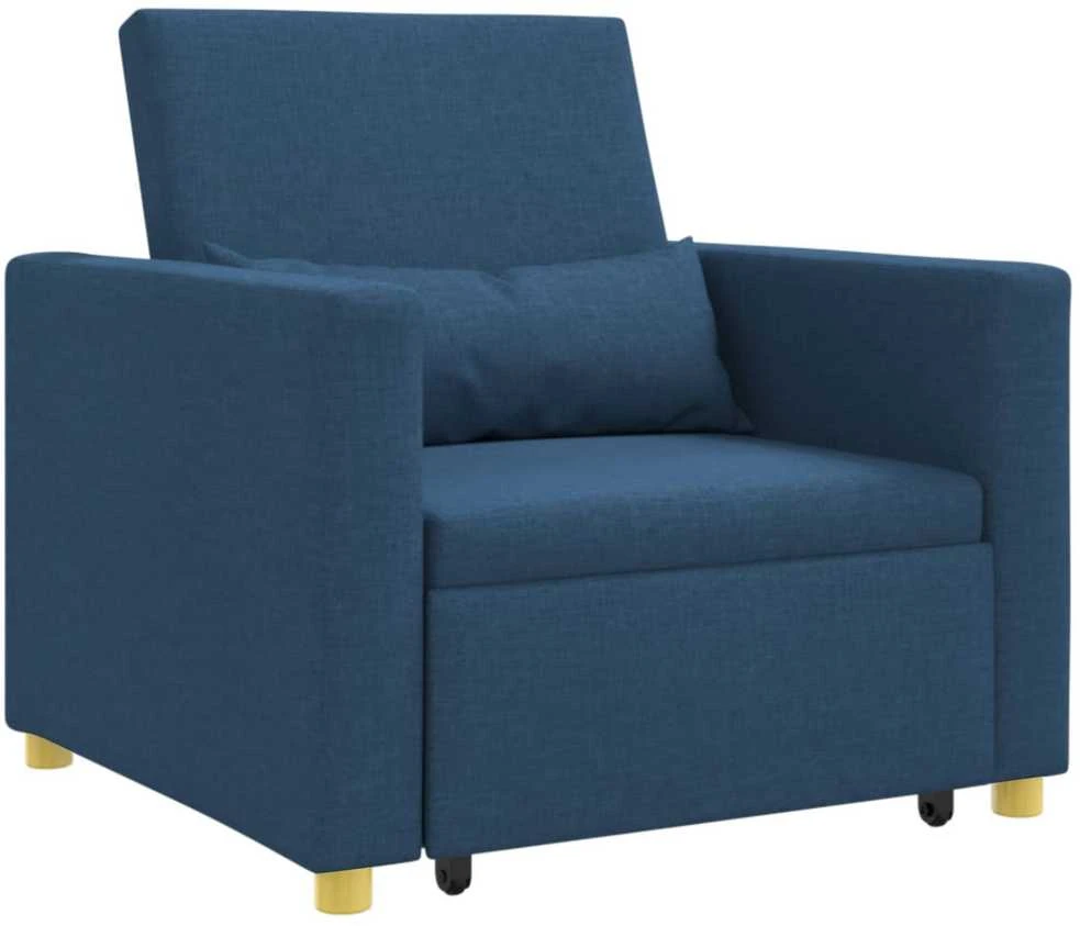 Ištraukiamas sofa-lova vienvietis Mėlyna 90 x 165 x 87 cm