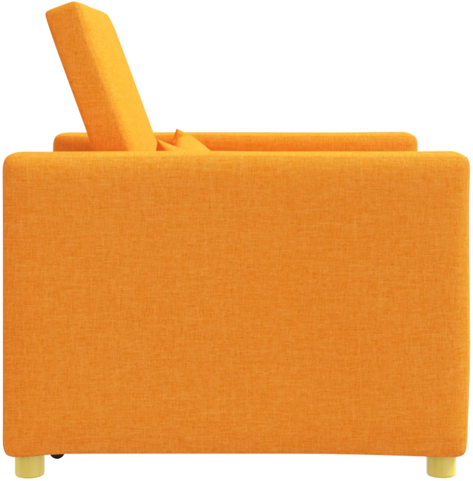 Ištraukiamas sofa-lova vienvietis Tamsiai geltona audinys