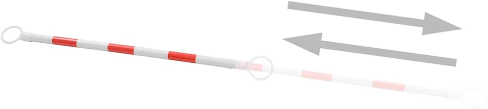 Ištraukiami kelio užtvarai, 2vnt., plastikas, 116–197cm