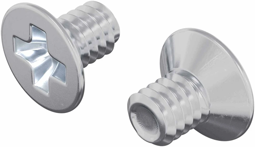Įsukamo galvutės varžtai 2 vnt. Sidabro M4 x 6 mm Plienas