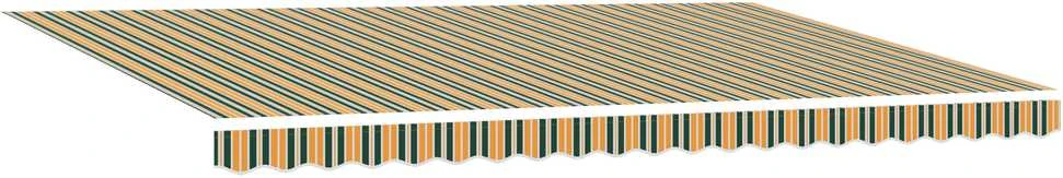 Ištraukiama markizė Žalia ir geltona 500 × 350 cm