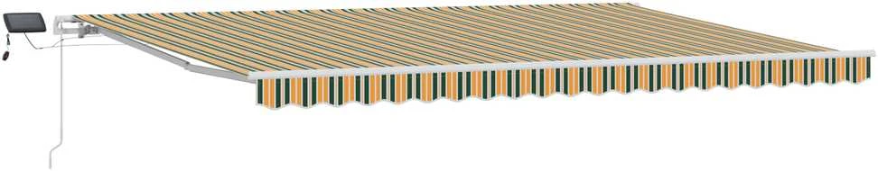Ištraukiama markizė Žalia ir geltona 500 × 350 cm
