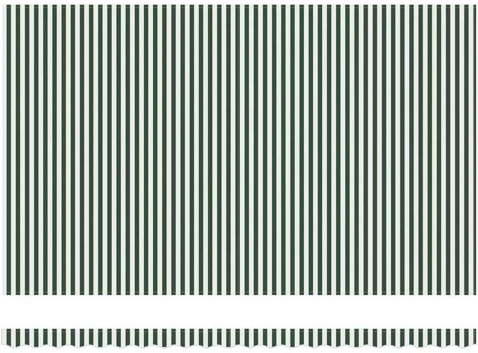 Ištraukiama markizė Žalia ir balta 500 × 350 cm
