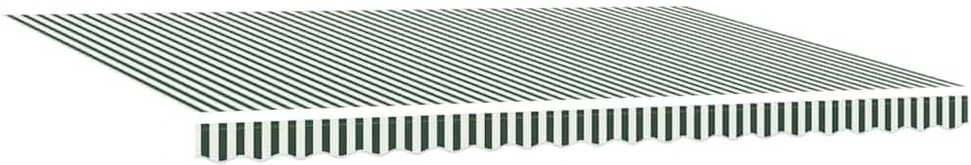 Ištraukiama markizė Žalia ir balta 500 × 350 cm