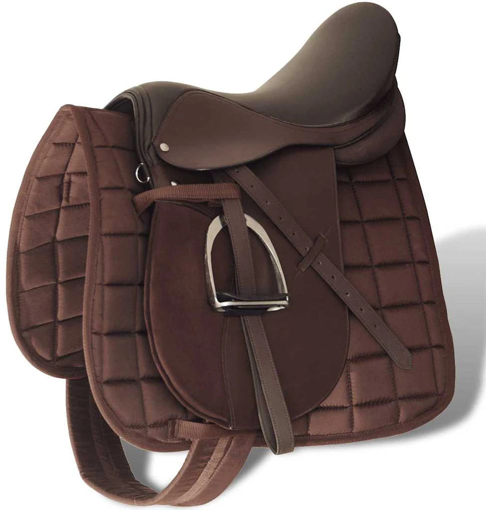 Jojimo Balno Komplektas, Natūrali Oda, Rudas, 17,5", 18 cm, 5-in-1