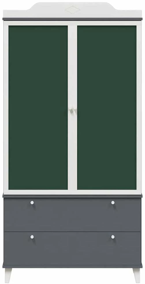 Vaikų kūrybinė saugykla ROROS Pilka ir balta 90 x 45 x 180 cm