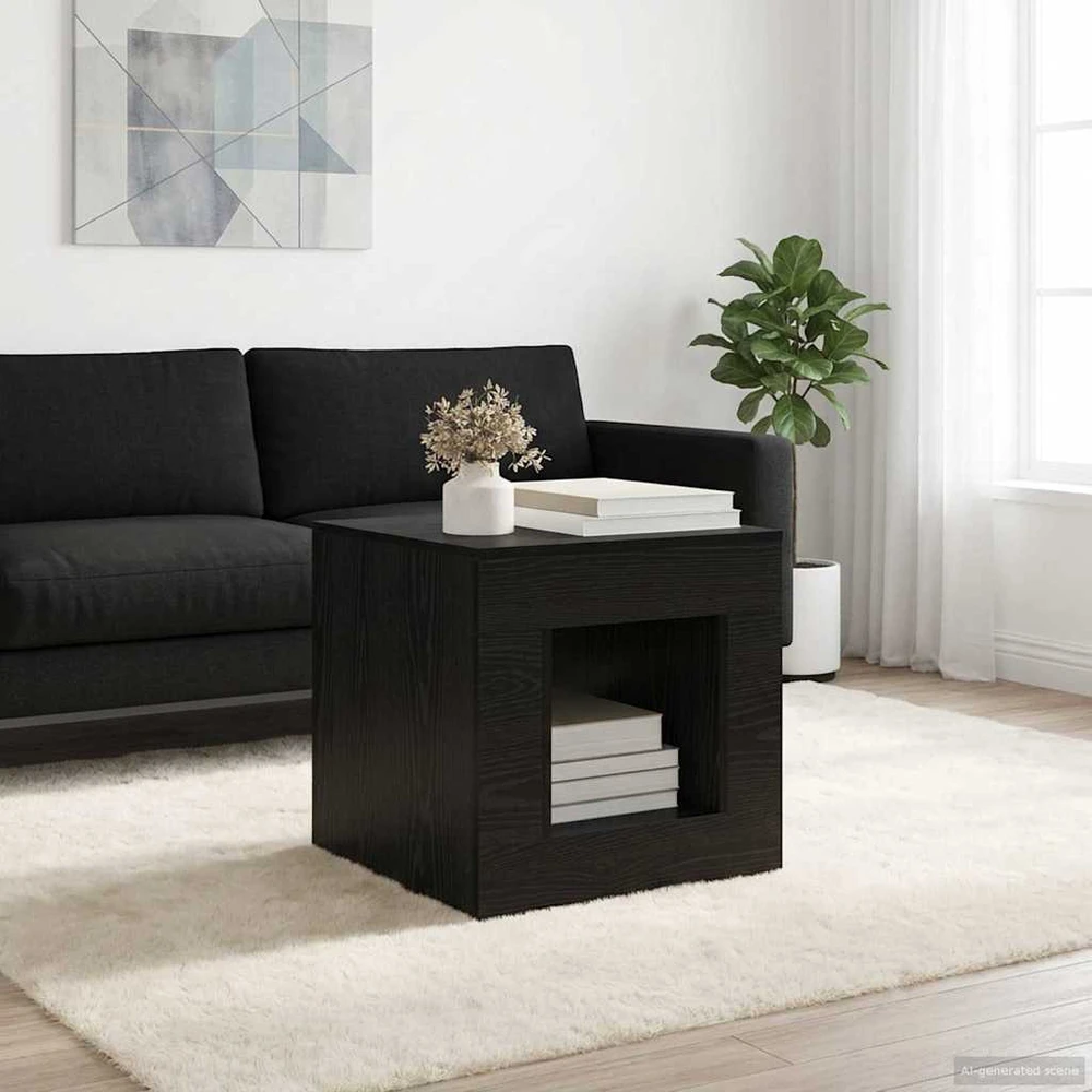 Coffee Table Juodojo ąžuolo 51.5 x 50 x 50 cm Apdirbta mediena