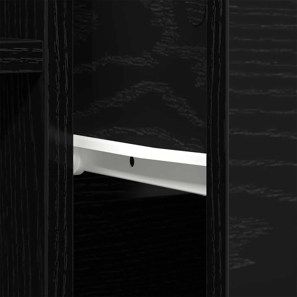 Kabalas Juodas ąžuolas 60 x 30 x 70 cm Apdirbta mediena