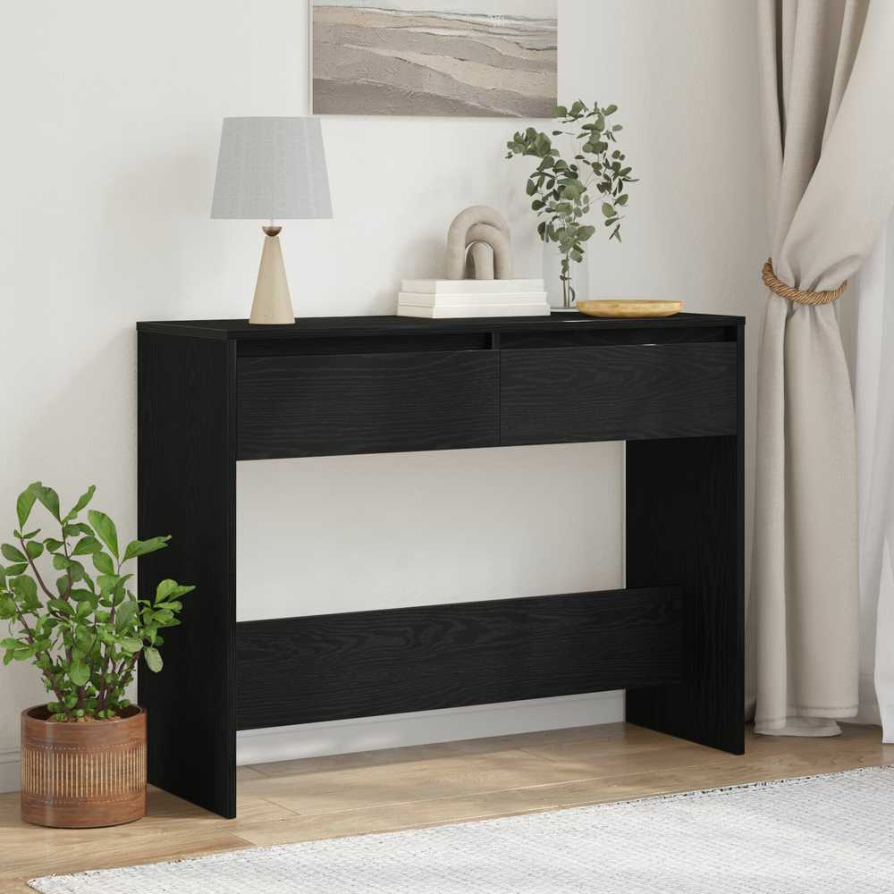 Konsolinis stalas Juodas ąžuolas 100 x 35 x 76,5 cm