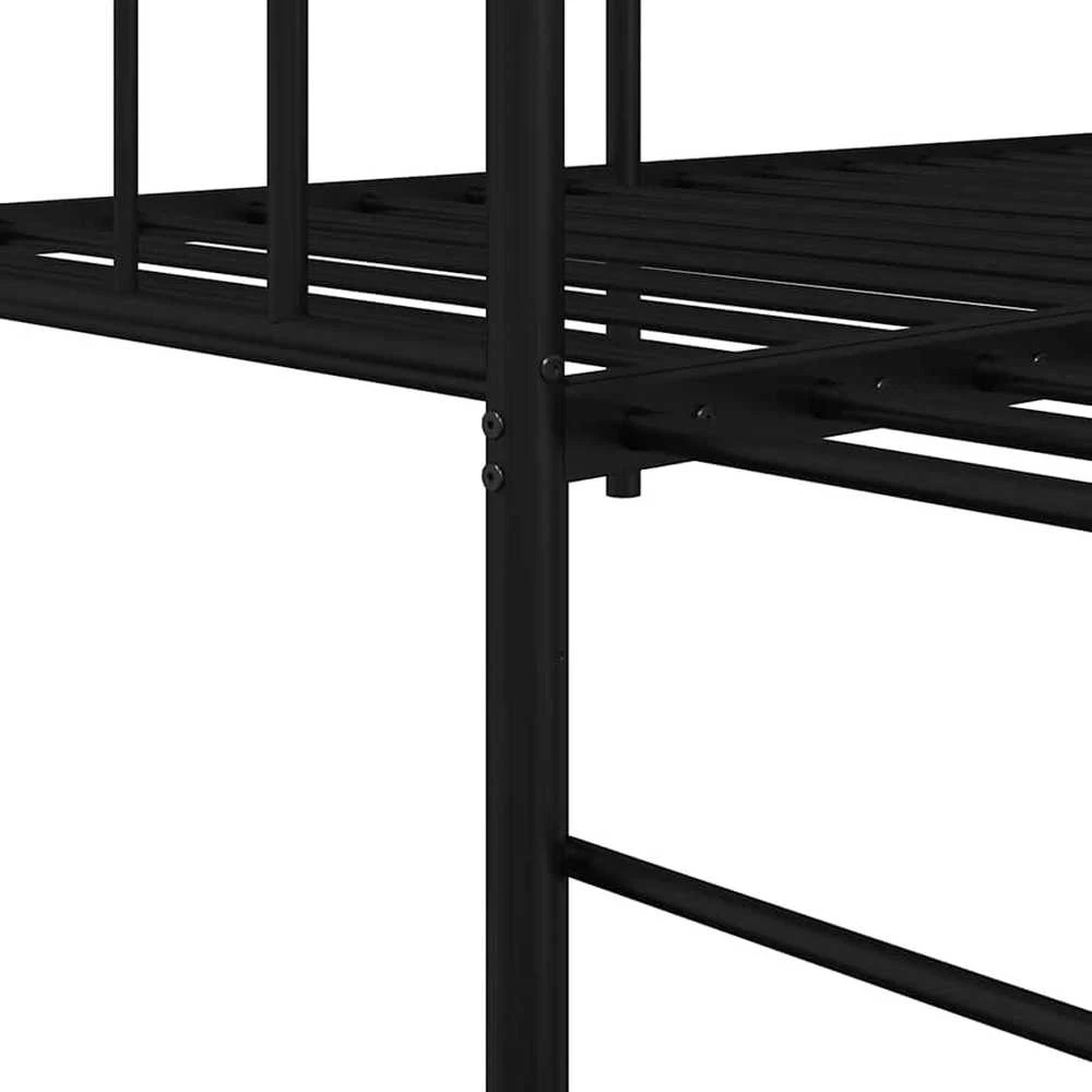 Dienos lovos rėmas Juoda 90 x 200 cm Plienas