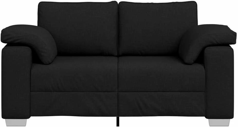 Dvivietė sofa Juodas 160 cm audinys