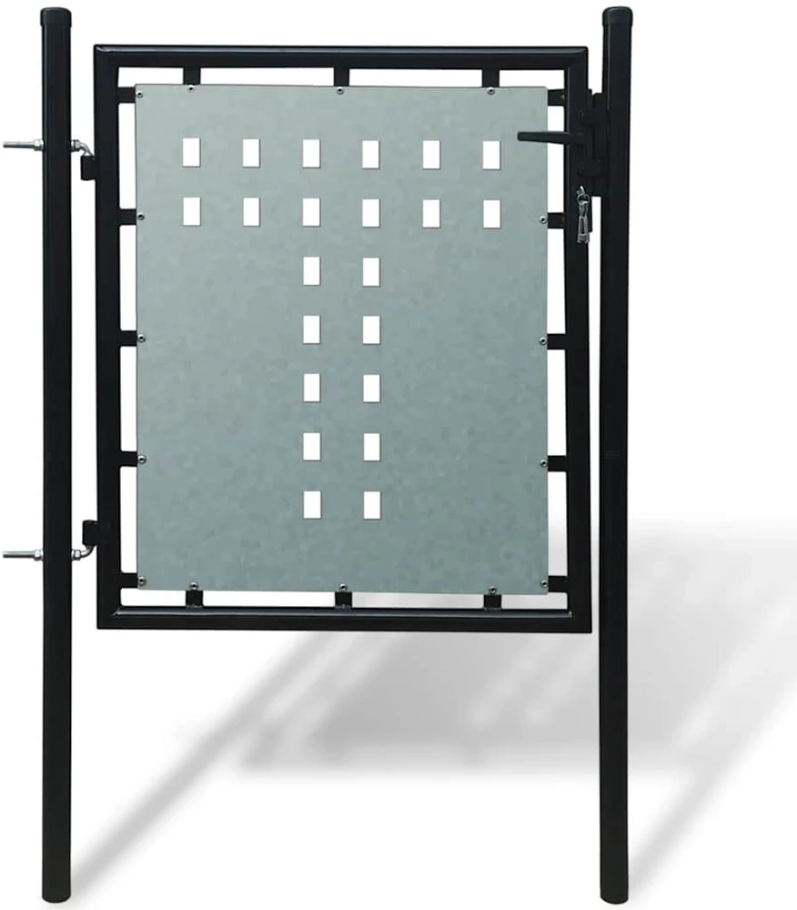 Viengubi vartai, juodos spalvos, 100x125cm