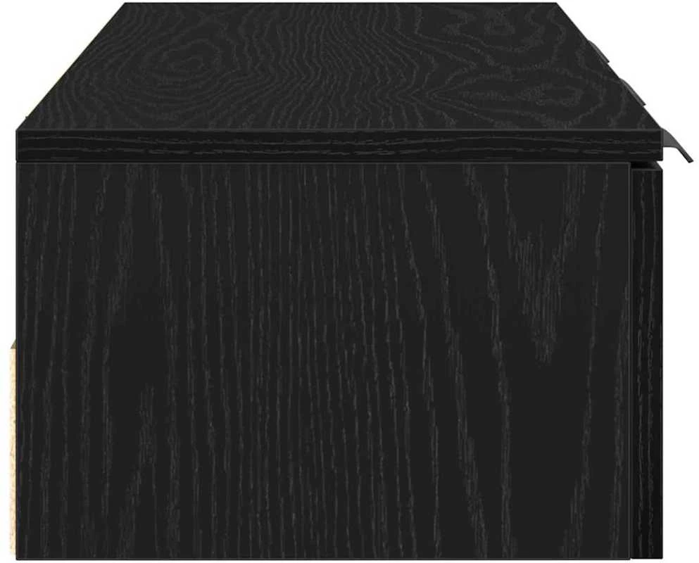 Sieninė spintelė su stalčių Juodas ąžuolas 102 x 30 x 20 cm