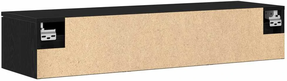 Sieninė spintelė su stalčių Juodas ąžuolas 102 x 30 x 20 cm
