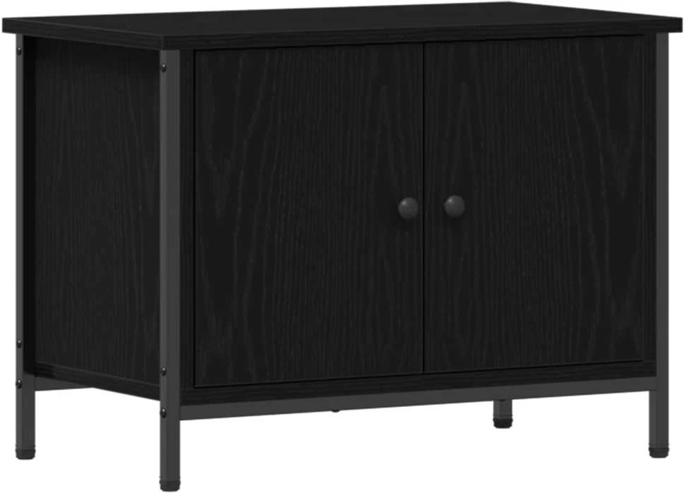TV staliukas Televizoriaus spintelė 60 x 35 x 45 cm Juodas ąžuolas