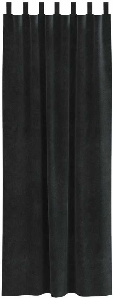 Užtemdymo užuolaidos 2 vnt. Juoda 140 x 245 cm Aksomas