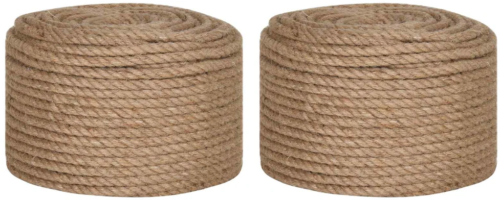 Juto virvė 2 vnt. 2 mm 100 m Natūrali 100% Tossa jutas
