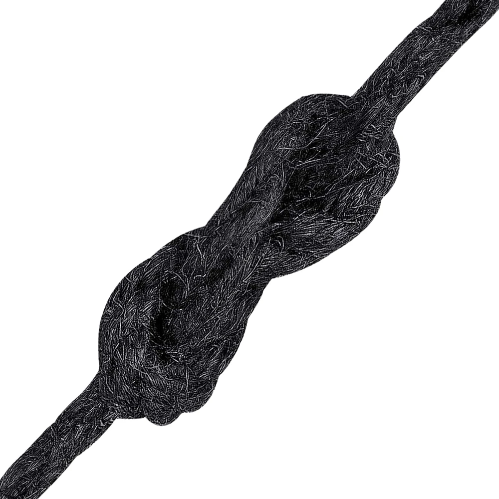 Juto virvė 2 vnt. 2 mm Juoda 100% Tossa jutas