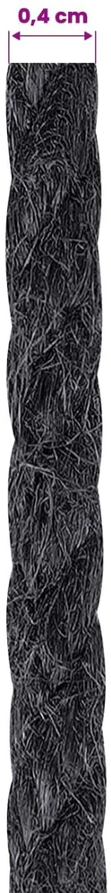Juto virvė 4 mm Juoda 100% Tossa jutas