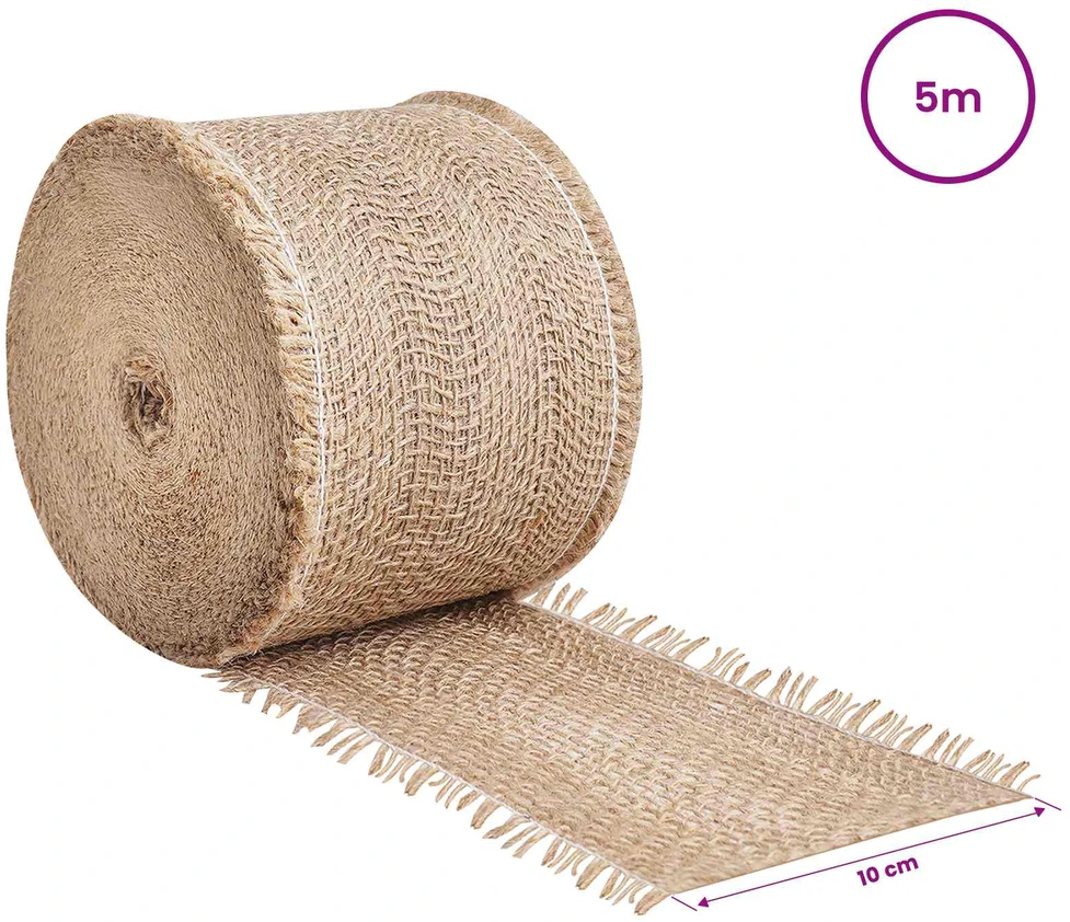 Sodo džutinis tinklas 10 cm x 5 m 180 gsm 100% Tossa Džiutas