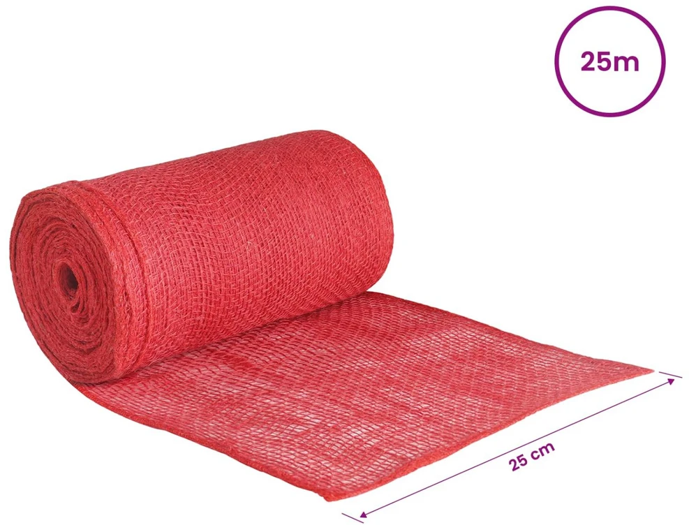 Jutos ritė 25 x 2500 cm Raudona
