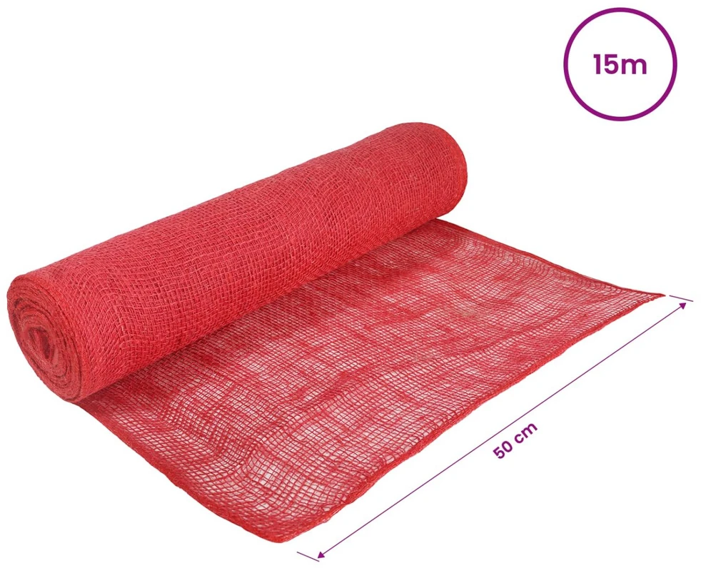 Jutos ritė 50 x 1500 cm Raudona