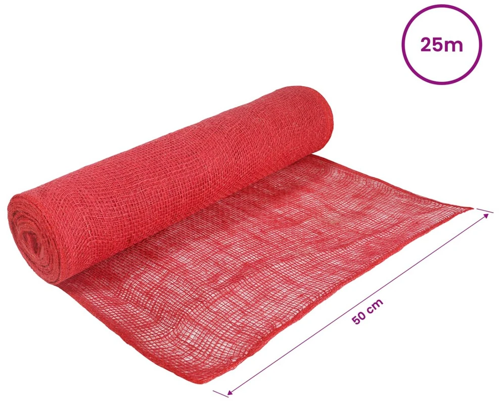 Jutos ritė 50 x 2500 cm Raudona