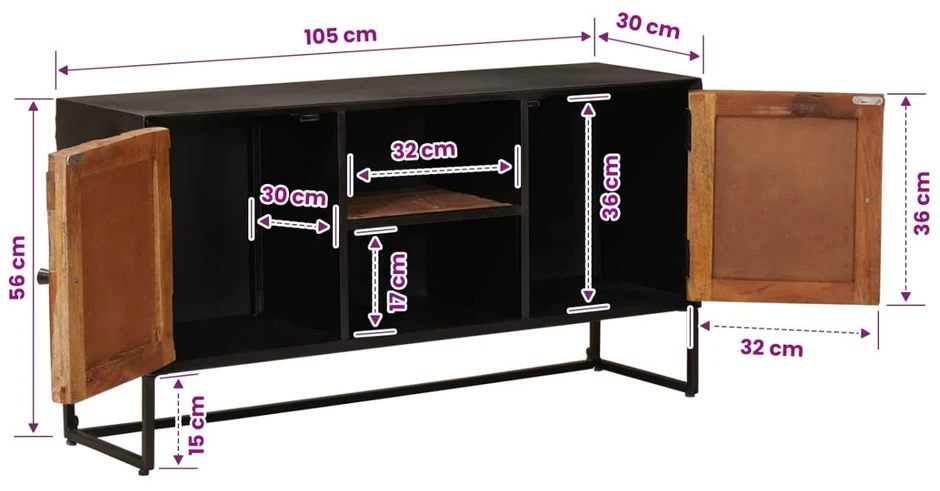 Kabalas 105 x 30 x 55 cm