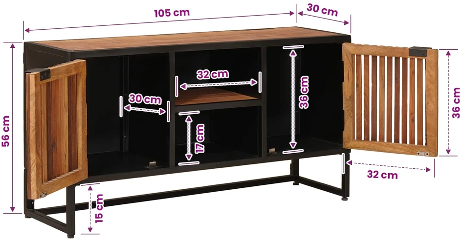 Kabalas 105 x 30 x 55 cm