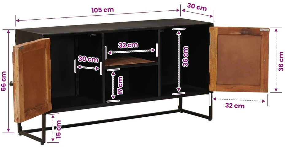 Kabalas 105 x 30 x 55 cm