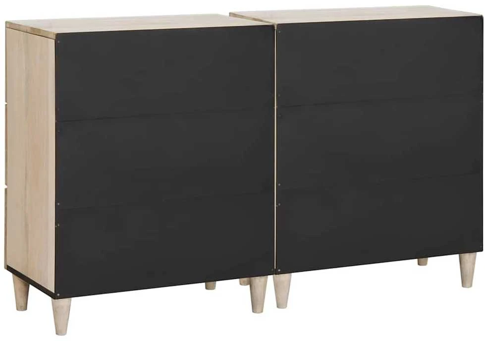 Kabalas 2 vnt. 120 x 33,5 x 75 cm mango medienos masyvas Balta