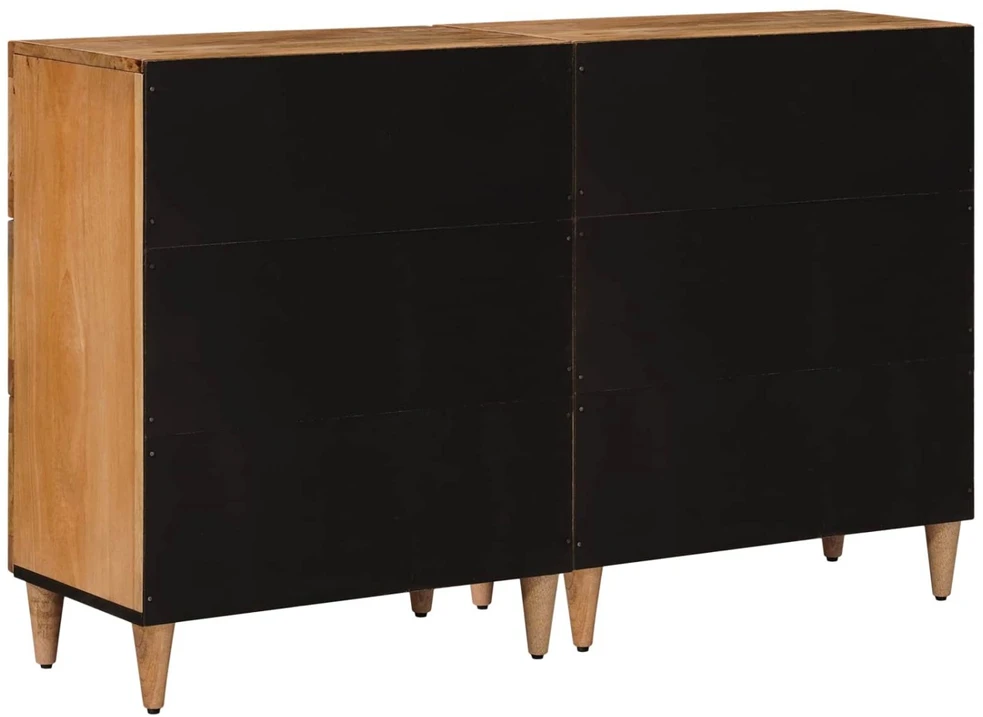 Kabalas 2 vnt. 60 x 33 x 75 cm Kietas mango medis Natūrali