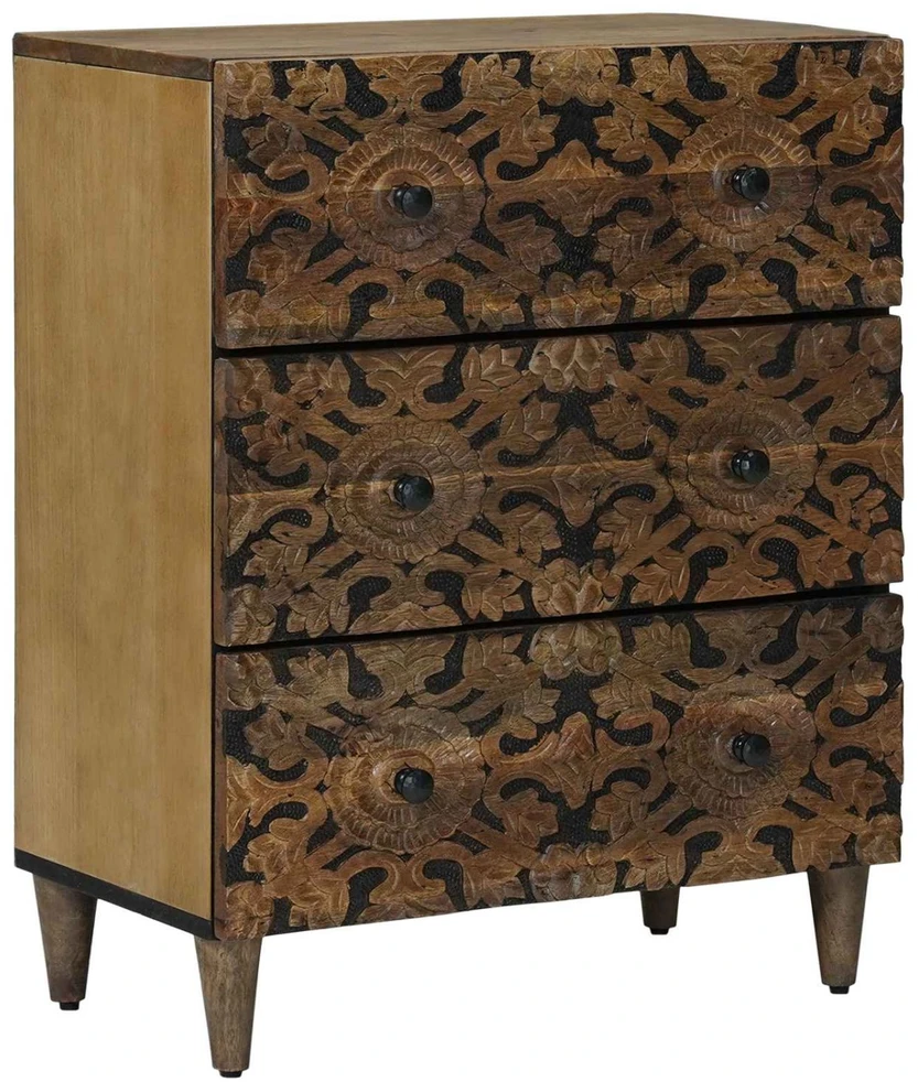 Kabalas 2 vnt. 60 x 33,5 x 75 cm Kietas mango medis Ruda