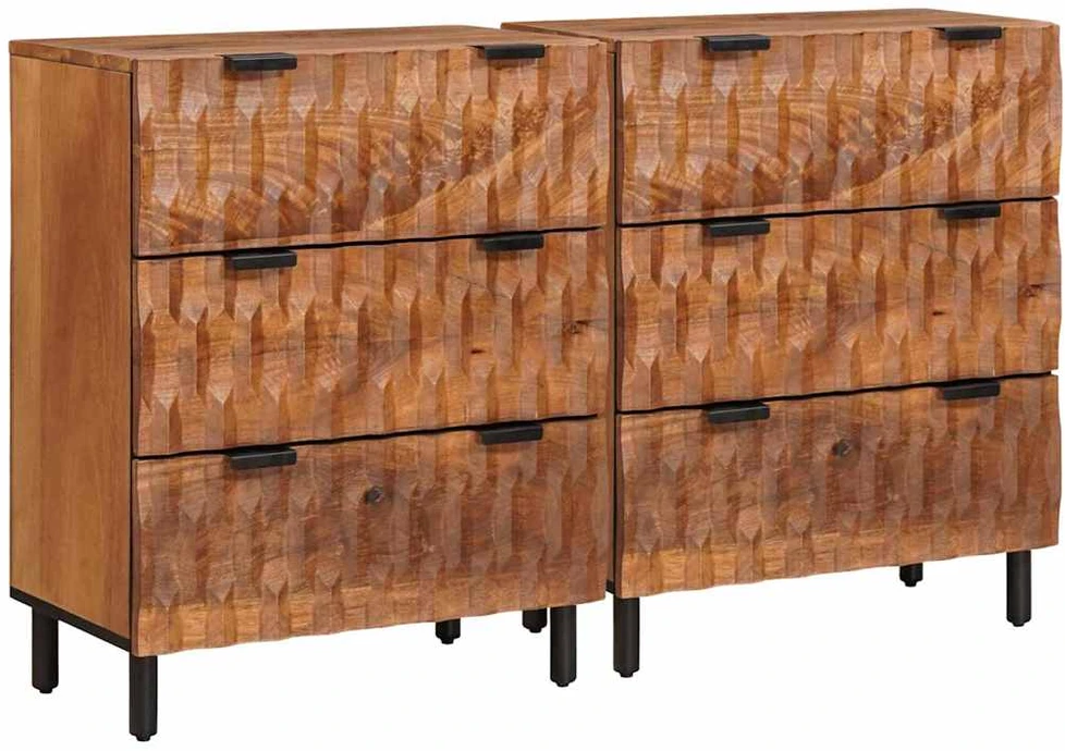 Kabalas 2 vnt. 60 x 33 x 75 cm Kietas mango medis