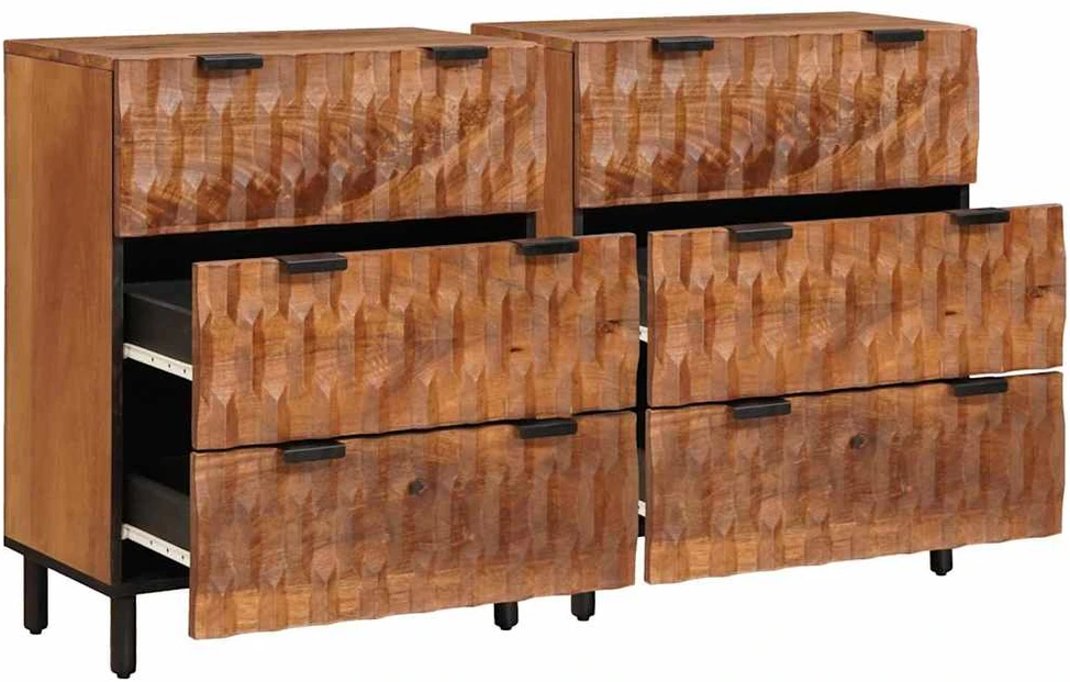 Kabalas 2 vnt. 60 x 33 x 75 cm Kietas mango medis