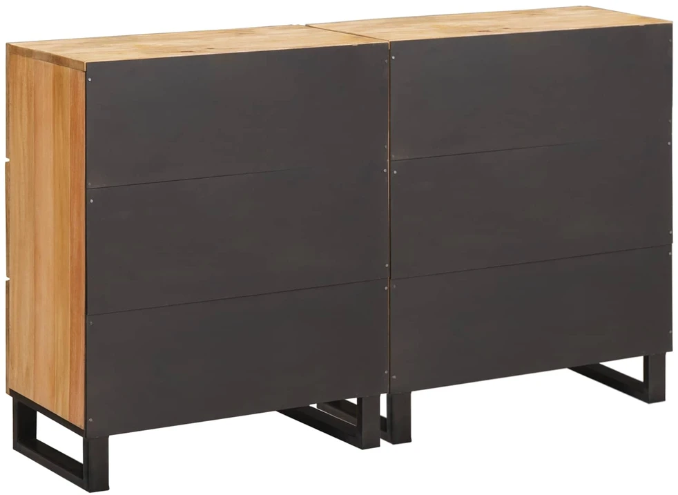 Kabalas 2 vnt. 60 x 33 x 75 cm Kietas mango medis Ruda