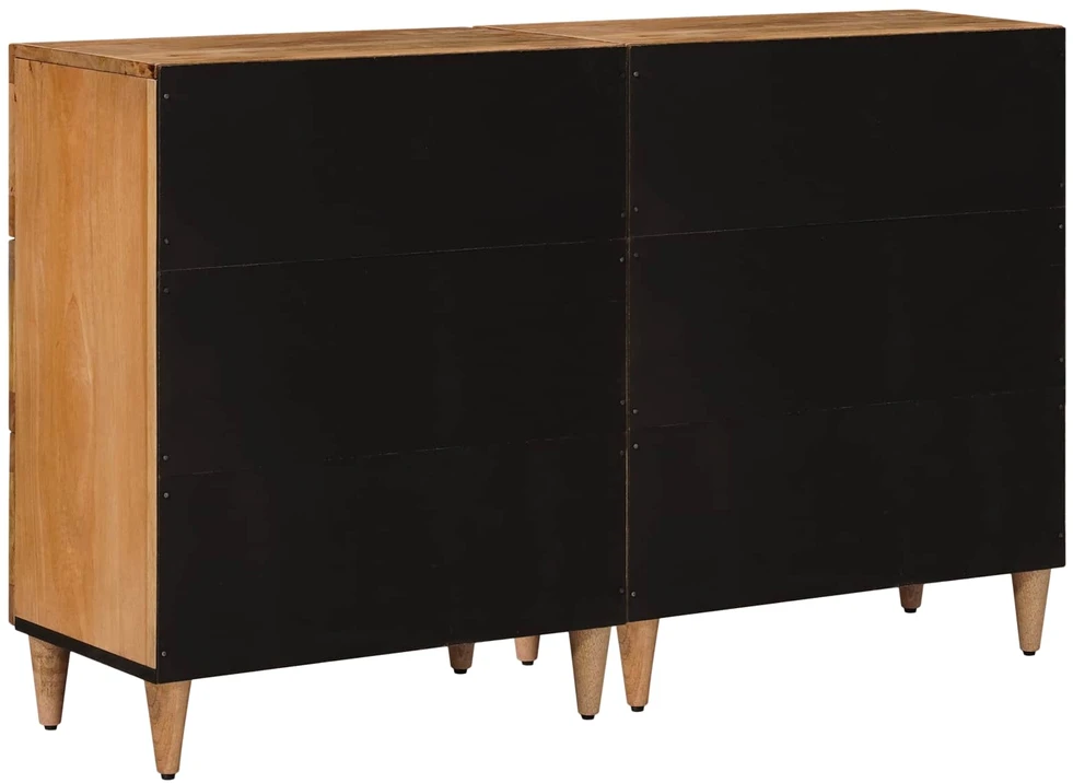 Kabalas 2 vnt. 60 x 33 x 75 cm Kietas mango medis Natūrali