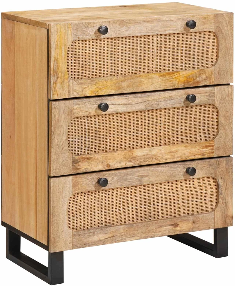 Kabalas 2 vnt. 60 x 33 x 75 cm Kietas mango medis Ruda