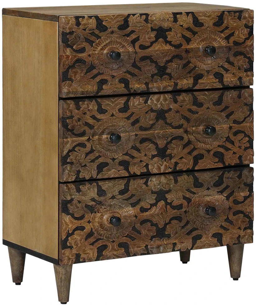 Kabalas 2 vnt. 60 x 33,5 x 75 cm Kietas mango medis Ruda