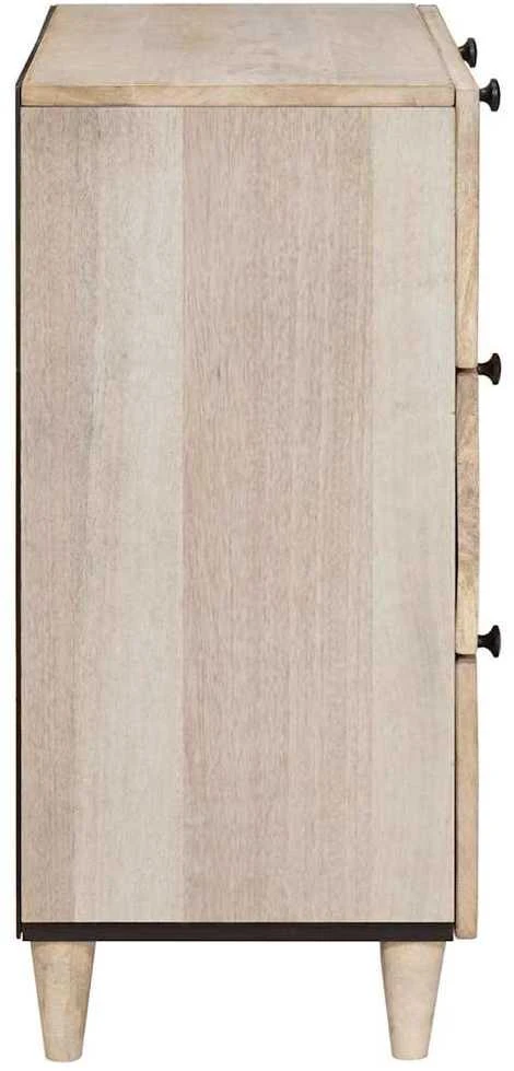 Kabalas 3 vnt. 180 x 33,5 x 75 cm mango medienos masyvas Balta