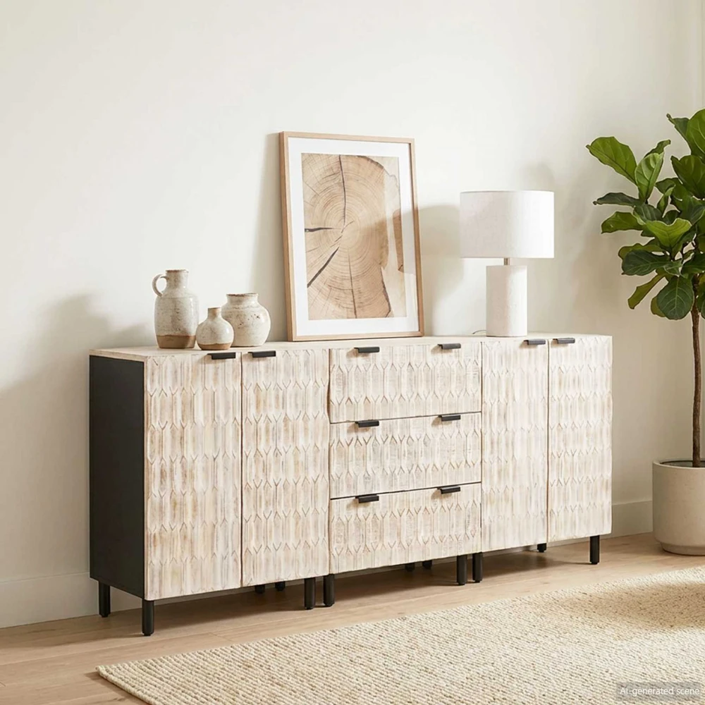 Kabalas 3 vnt. 60 x 33 x 75 cm Kietas mango medis