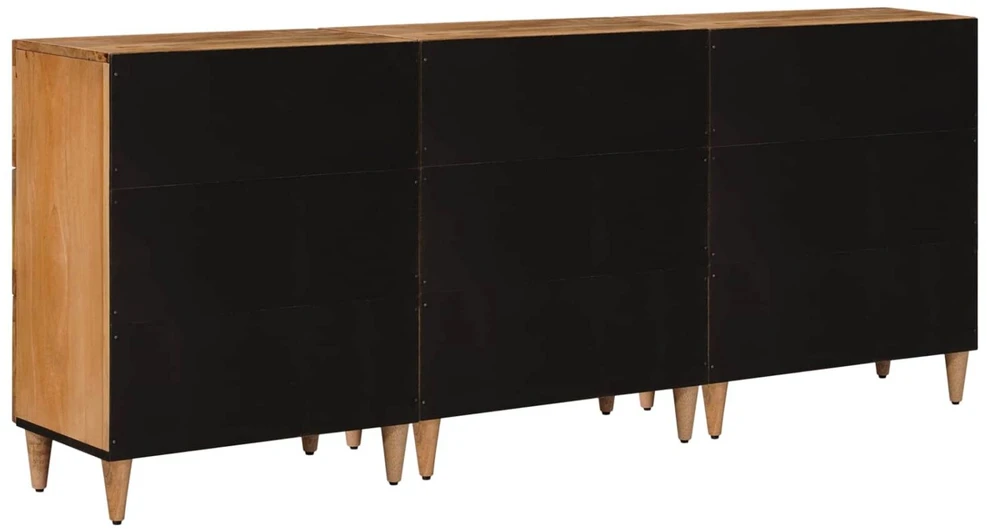 Kabalas 3 vnt. 60 x 33,5 x 75 cm Kietas mango medis Natūrali