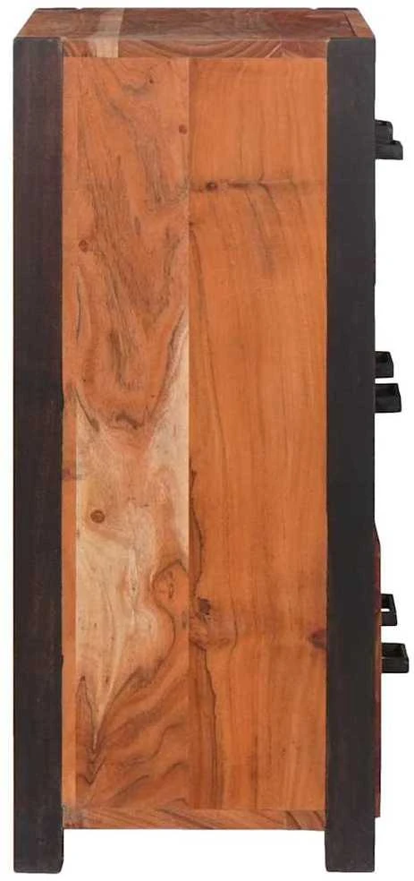 Kabalas 3 vnt. Ruda 110 x 30 x 75 cm Kietos akacijos mediena