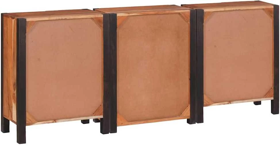 Kabalas 3 vnt. Ruda 55 x 30 x 75 cm Kietos akacijos mediena