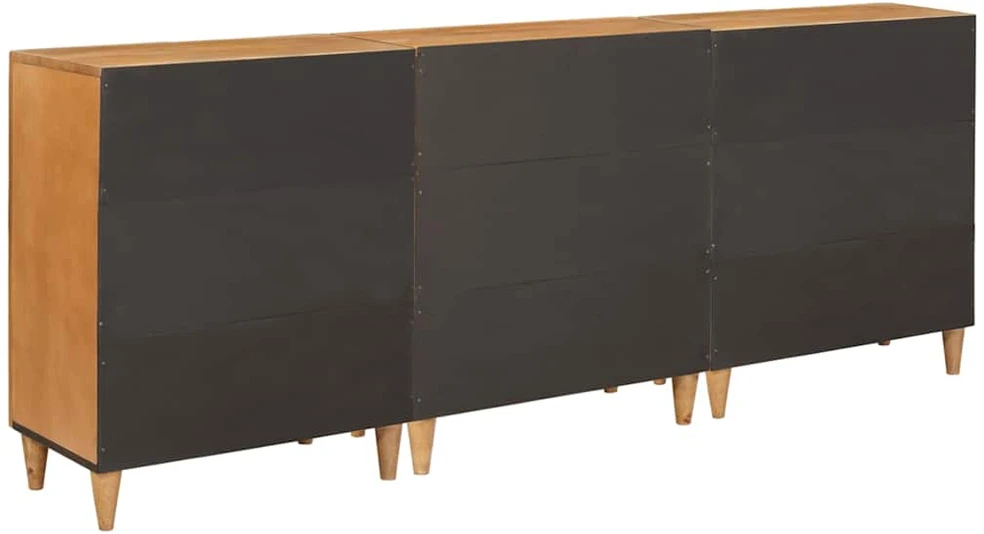 Kabalas 3 vnt. 180 x 33,5 x 75 cm mango medienos masyvas Ruda