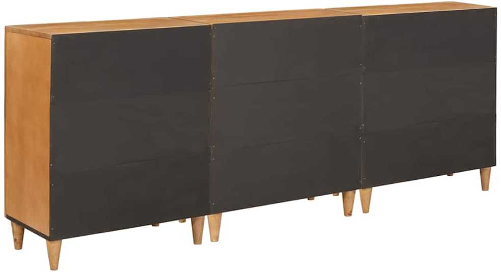 Kabalas 3 vnt. 180 x 33,5 x 75 cm mango medienos masyvas Ruda