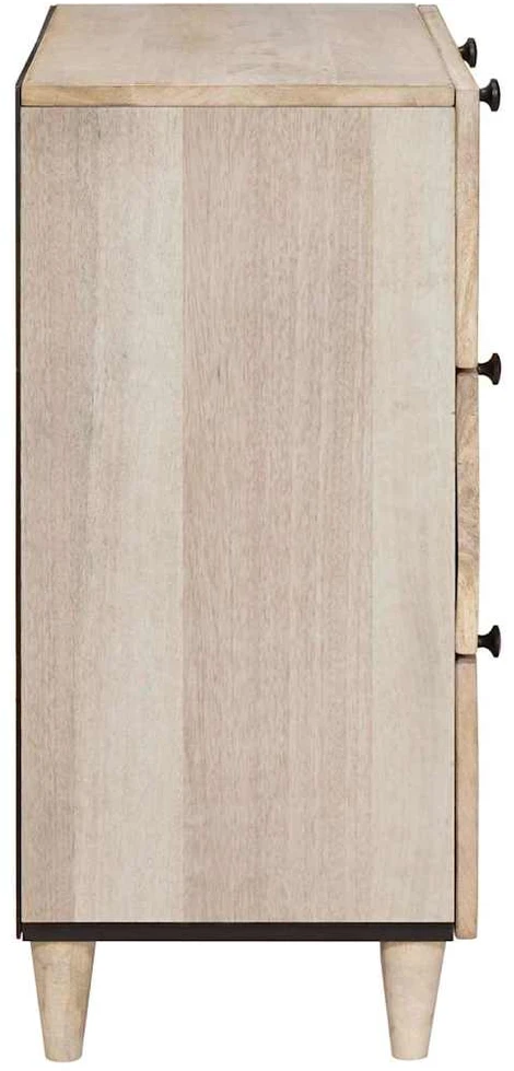 Kabalas 3 vnt. 180 x 33,5 x 75 cm mango medienos masyvas Balta